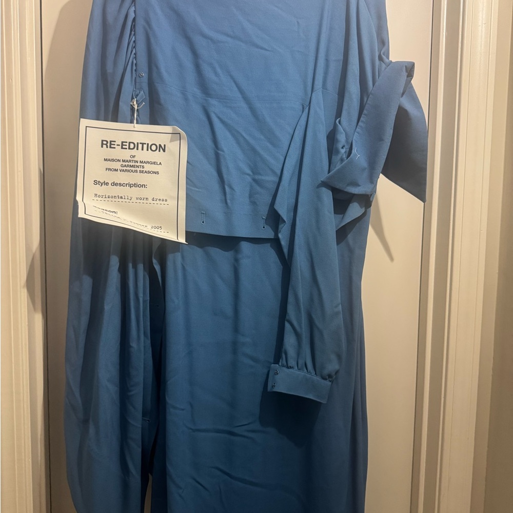 2 Maison Martin Margiela Elegant Black and Blue  Asymmetrical Dresses - Picture 9 of 9